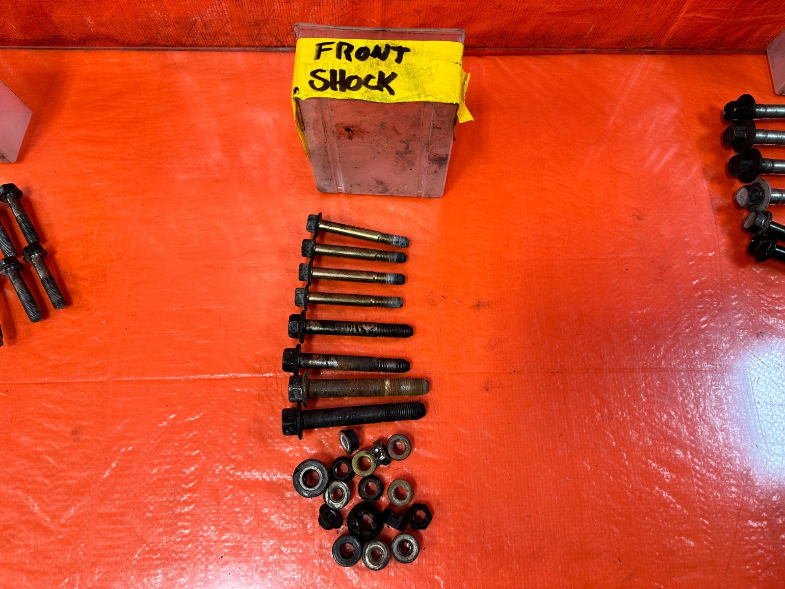 04 05 ACURA TSX   FRONT SHOCK AND LOWER CONTROL ARM BOLTS HARDWARE OEM #3220