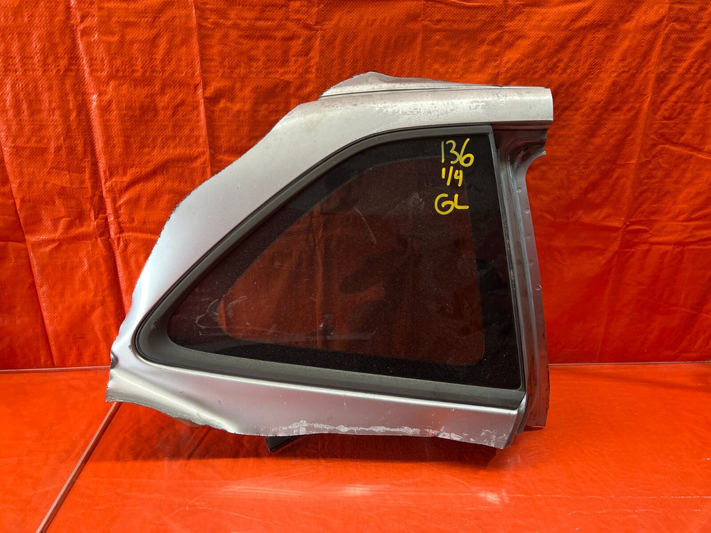 97 01 HONDA PRELUDE PASSENGER RIGHT REAR 1/4 QUARTER GLASS WINDOW OEM #1360