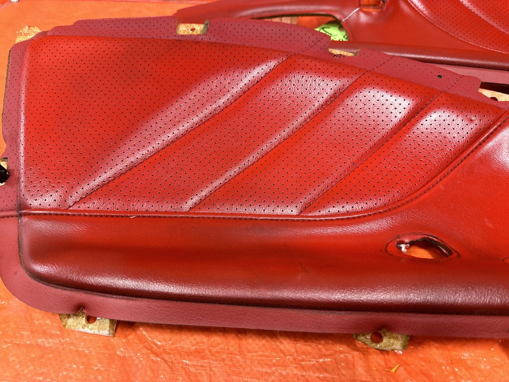 00 03 HONDA S2000 LEFT AND RIGHT ALL RED DOOR PANEL INSERTS INSERT TRIM OEM 2903