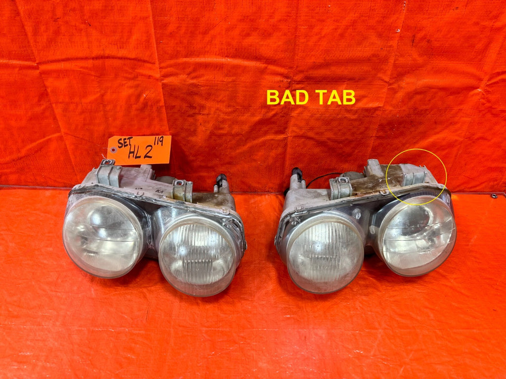 98 01 ACURA INTEGRA   HEADLIGHT HEADLAMP SET   HEADLIGHTS LEFT RIGHT OE OEM #1190