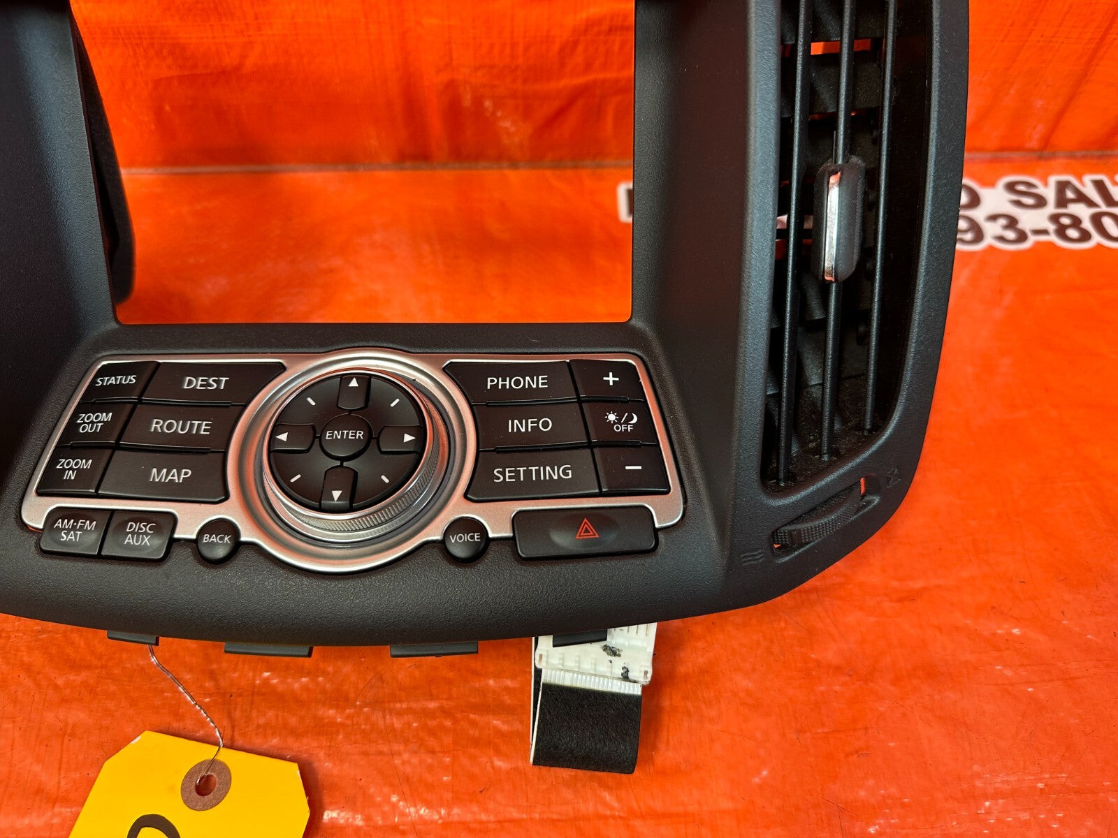 2008 INFINTI G37 COUPE S SPORT   NAVIGATION AND PHONE CONTROL UNIT   OEM #2485