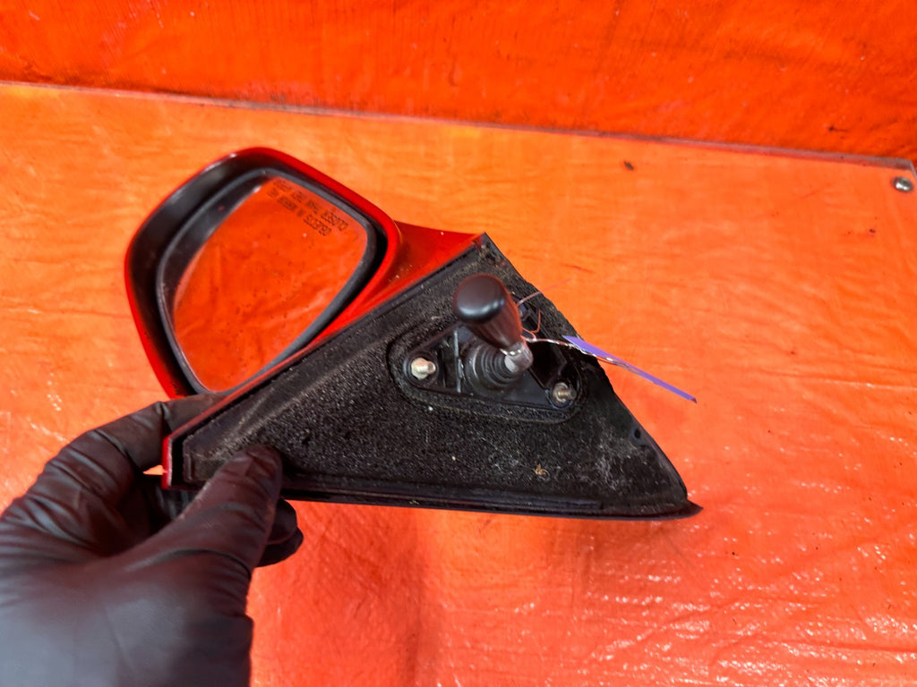96 00 HONDA CIVIC COUPE   RIGHT   SIDE VIEW MIRROR   NON POWER   RED OEM #3197