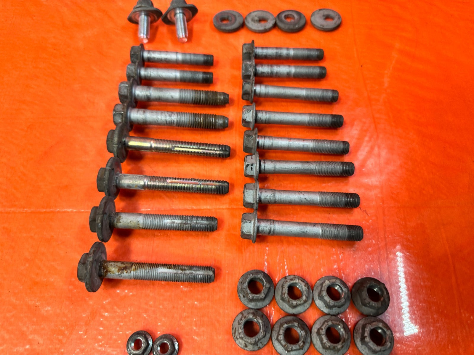 08 15 INFINITI G37 & Q60 COMPLETE REAR CONTROL AR CAMBER CASTER BOLTS OEM 3113