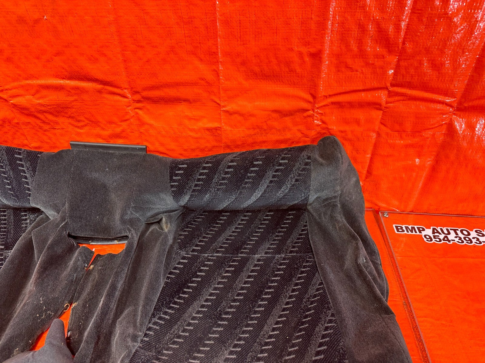 97 01 HONDA PRELUDE   REAR LOWER SEAT SKIN COVER FABRIC   OEM FACTORY #2595