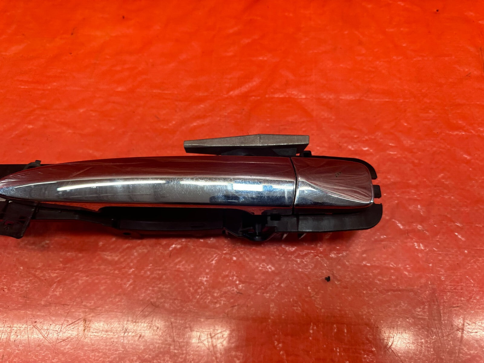 14 20 INFINITI Q50 DRIVER LEFT REAR EXTERIOR DOOR HANDLE W/ CAP AND BASE OEM 1315