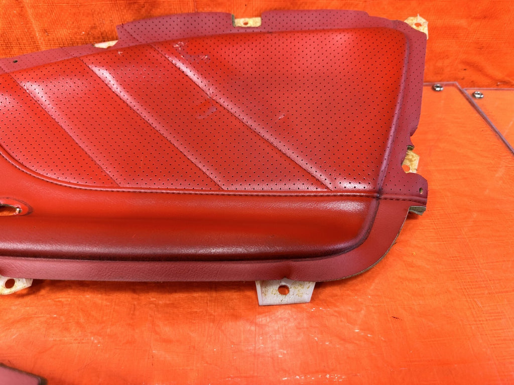 00 03 HONDA S2000 LEFT AND RIGHT ALL RED DOOR PANEL INSERTS INSERT TRIM OEM 29010