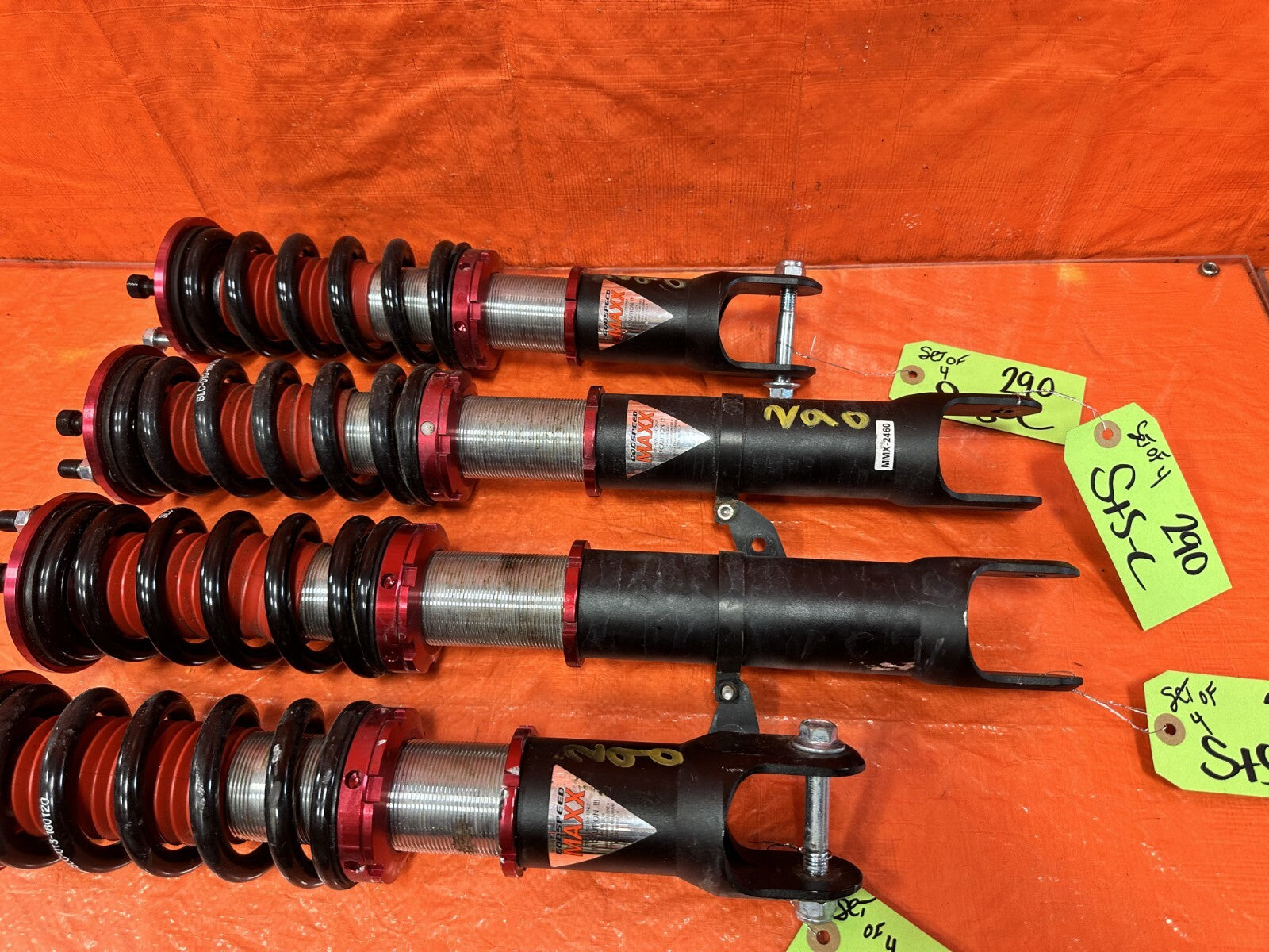 00 09 HONDA S2000   GODSPEED MAXX ADJUSTABLE COILOVERS   #2905