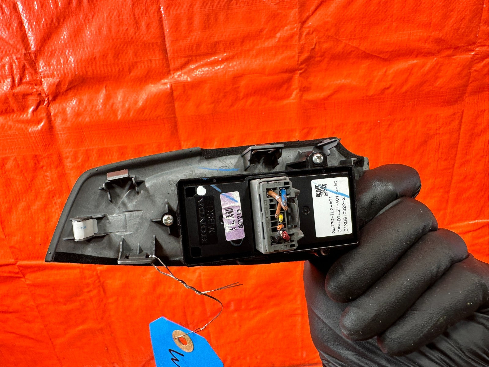 09 10 ACURA TSX   WINDOW SWITCH   PASSENGER RIGHT REAR SIDE   OEM FACTORY #3216
