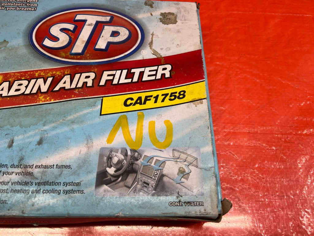 STP BRAND   CABIN AIR FILTER   PART # CAF1758   8403501032484