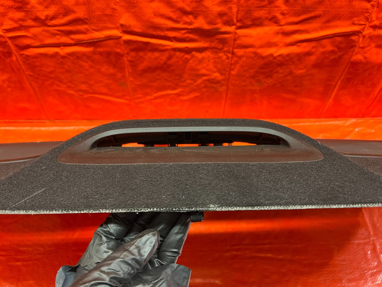 09 14 ACURA TSX   REAR UPPER TRUNK TRIM / SPEAKER COVER   BLACK COLOR   OEM #1689