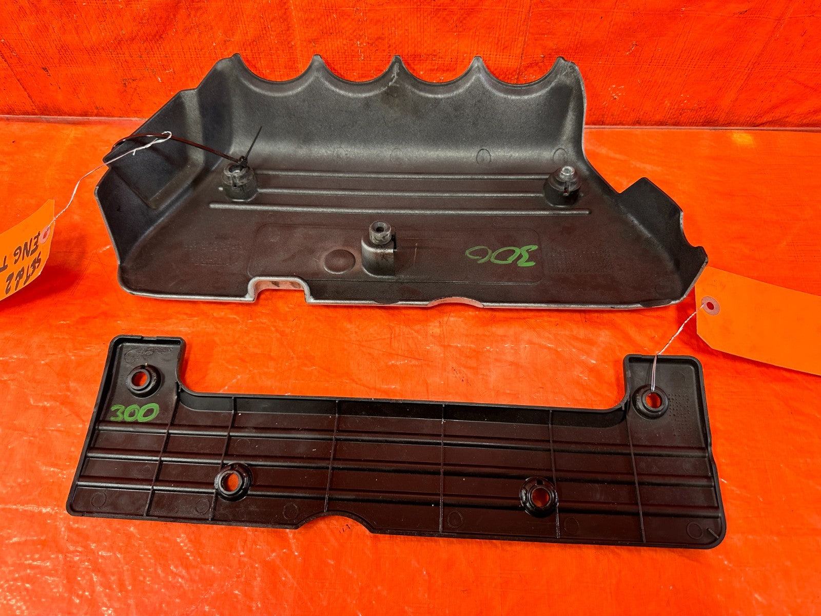 06 11 HONDA CIVIC SI K20Z3 INTAKE MANIFOLD & COIL PACK COVER PLASTIC TRIM #3003