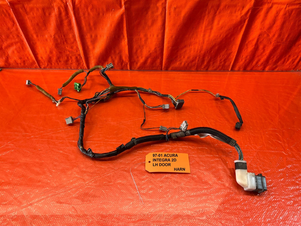 97 01 ACURA INTEGRA   GS GS R LS   2D   LEFT DOOR WIRING HARNESS WIRE LOOM #1780