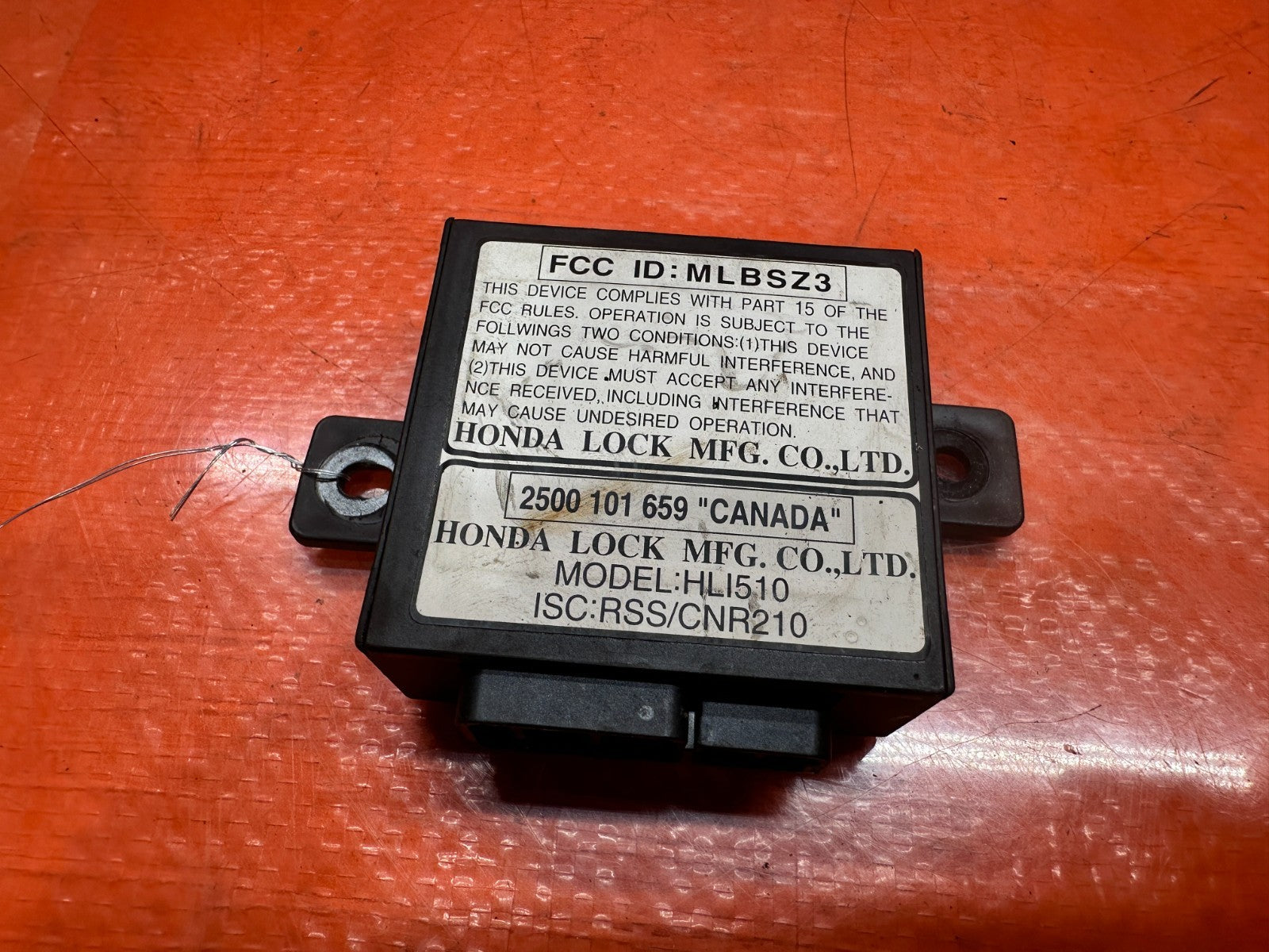 97 01 HONDA PRELUDE 2.2L IMMOBILIZER RECEIVER CONTROL UNIT MODULE OEM #3355