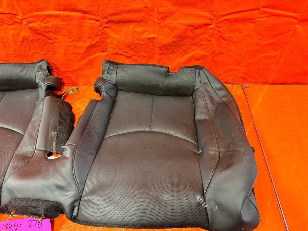 09 15 INFINITI G37 CONVERTIBLE   BLACK LEATHER REAR SEAT LOWER SKIN WRAP OEM 2785