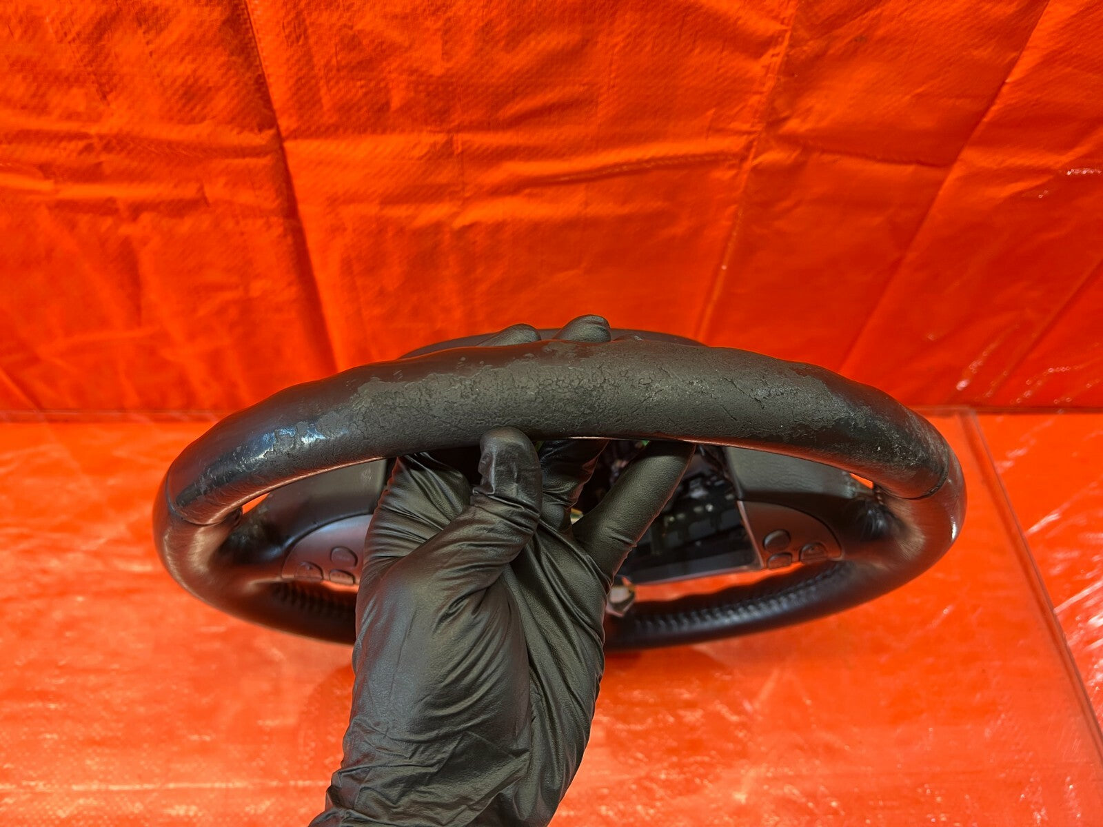 07 08 ACURA TL TYPE S   STEERING WHEEL   BLACK LEATHER W/ PADDLE SHIFTERS   OEM10