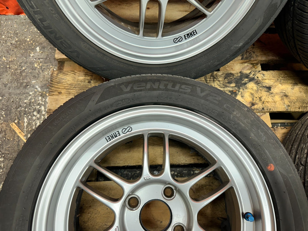 ENKEI RPF1 15x7 +41 4x100 WHEELS RIMS SET HONDA CIVIC INTEGRA MIATA CIVIC DEL SO11