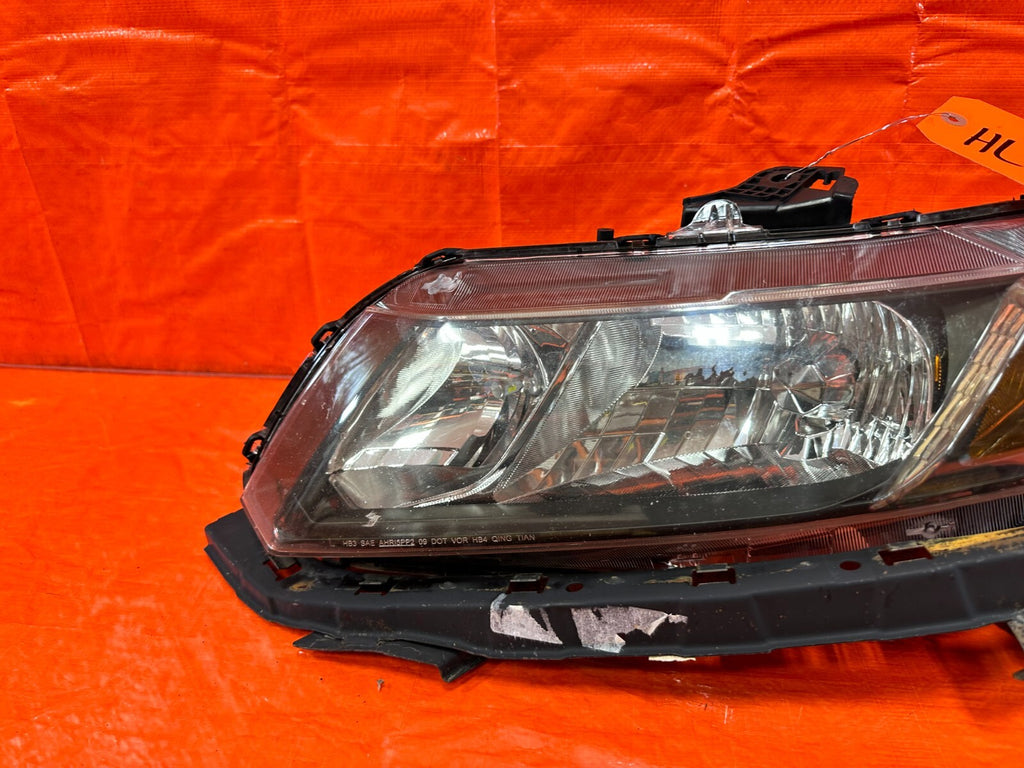 2013 13 HONDA CIVIC SI 2D COUPE   DRIVER LEFT HEADLIGHT HEADLAMP W/ BRACKET #2657