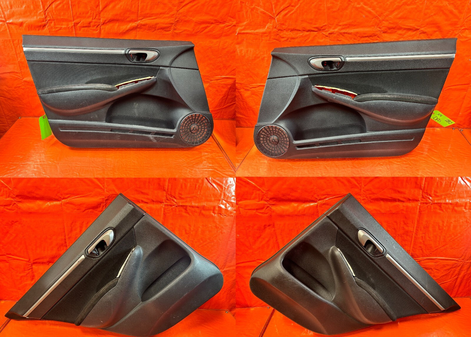 06 11 CIVIC SI 4D SEDAN   DOOR PANEL SET   LEFT RIGHT FRONT REAR   OEM #3070