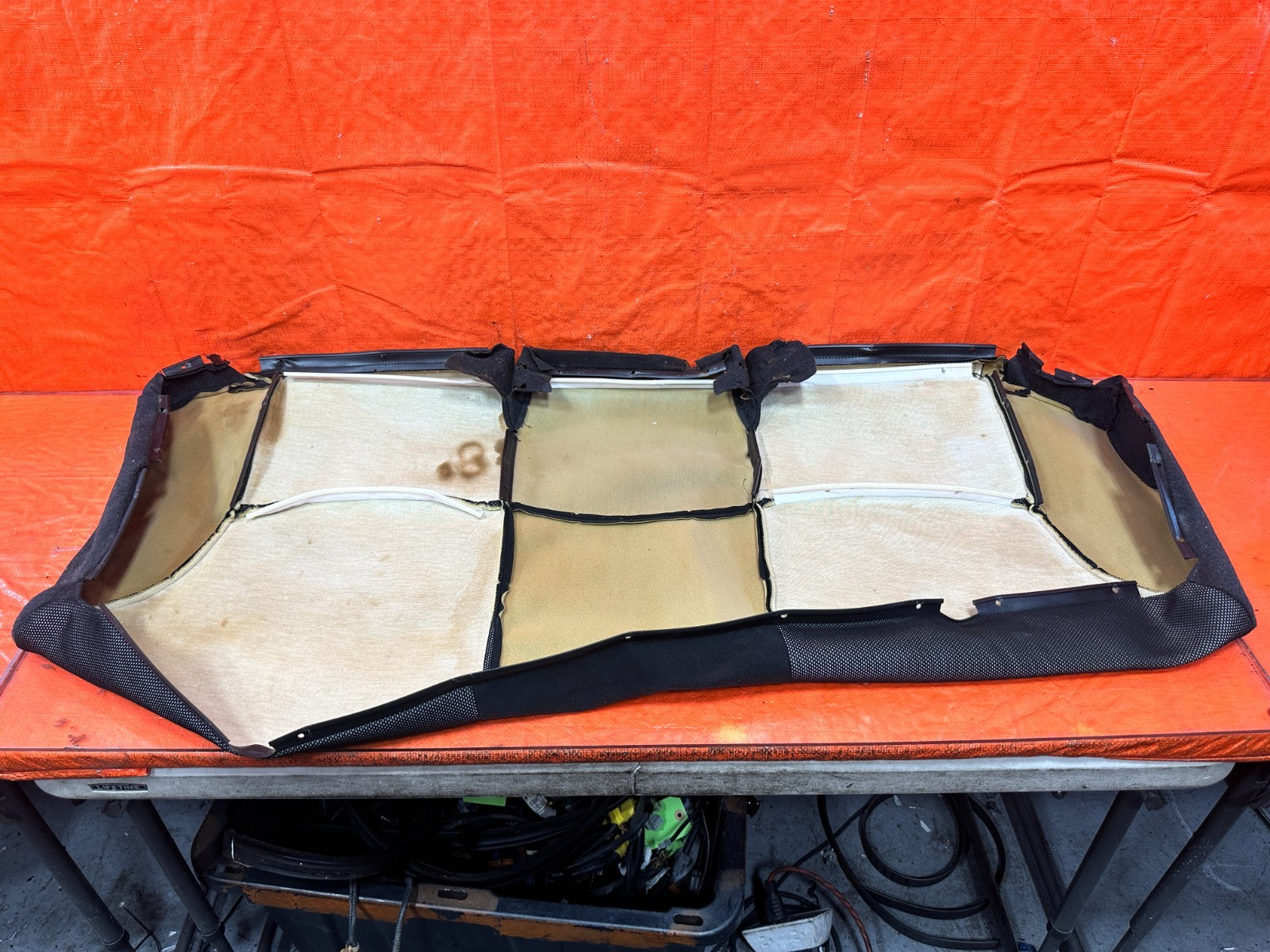 02 05 HONDA CIVIC SI EP3 HATCH REAR LOWER  SEAT SKIN WRAP OEM 3066