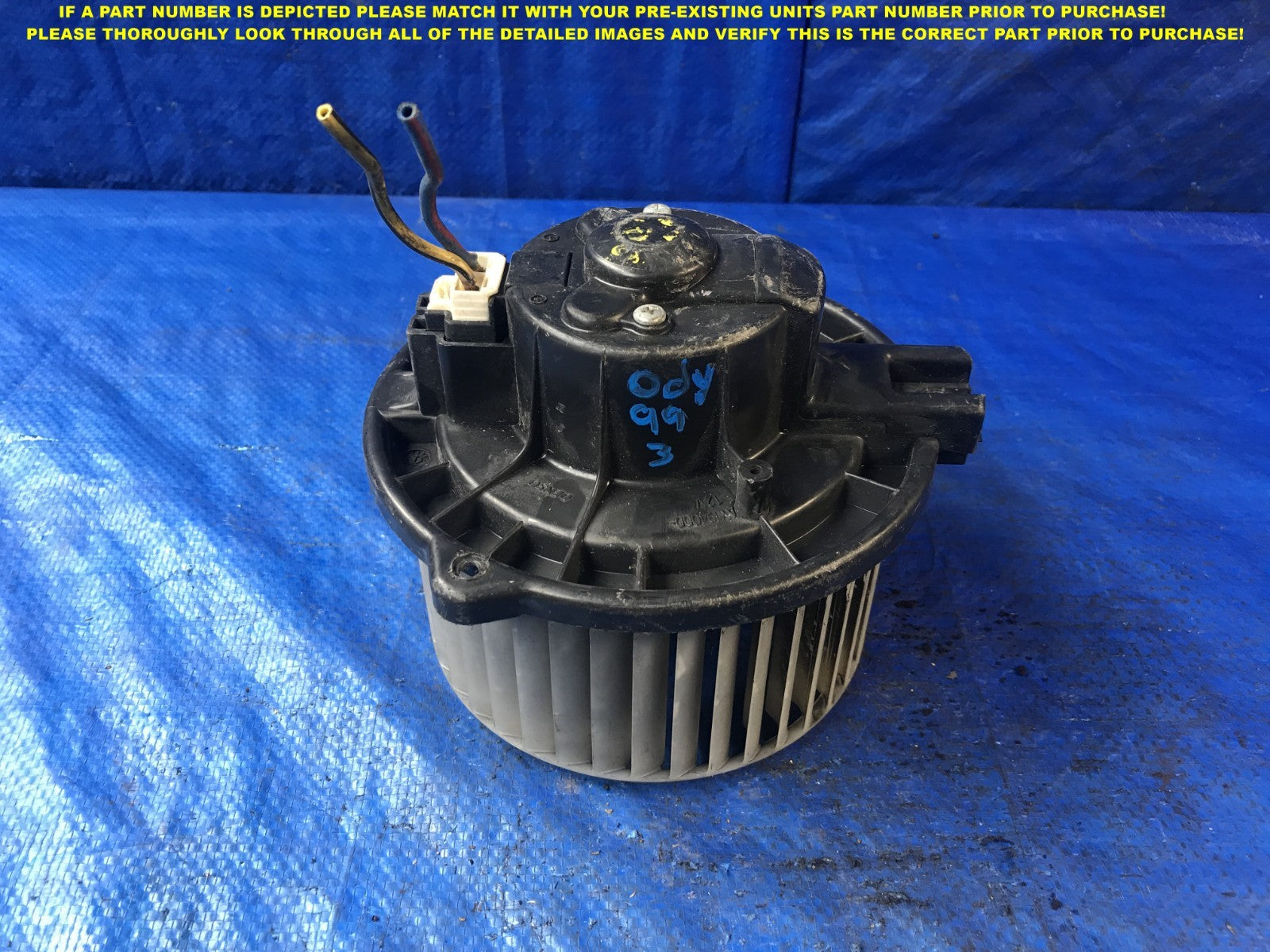 OEM 1999 99 HONDA ODYSSEY   AIR CONDITIONING HVAC BLOWER MOTOR   AC0