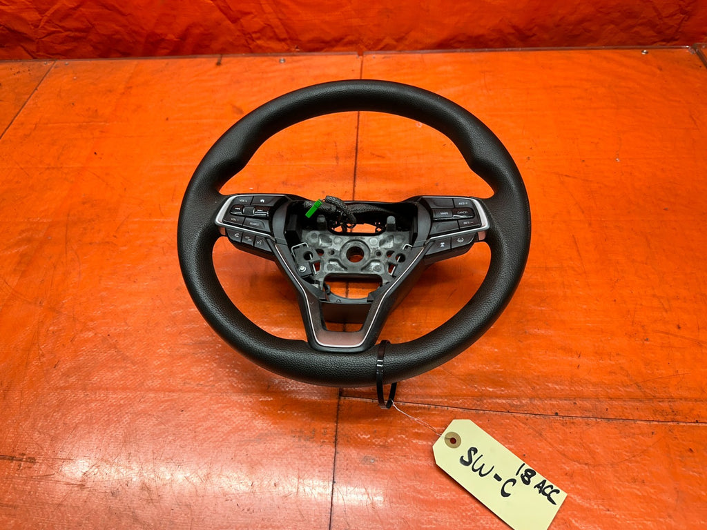 18-22 HONDA ACCORD LEATHER STEERING WHEEL ASSEMBLY W/ SWITCHES OEM #18ACC0