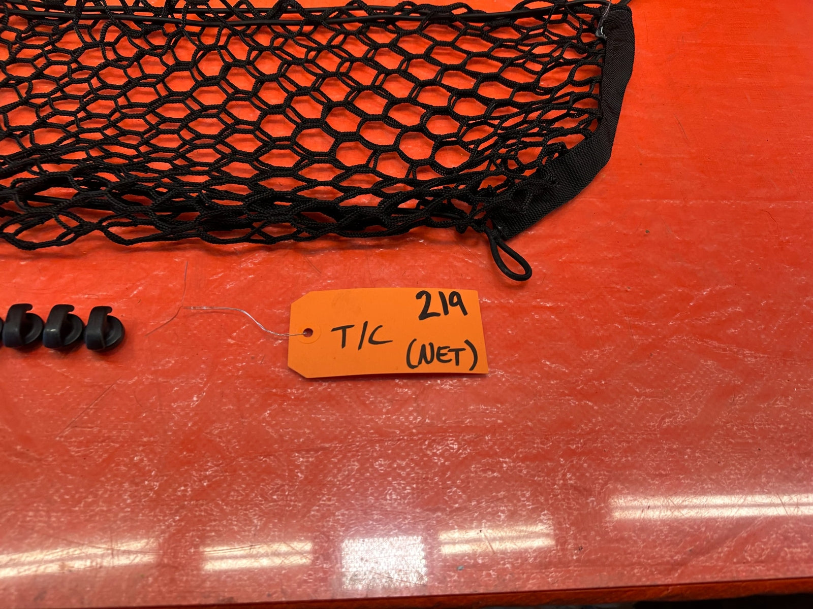 10 16 HYUNDAI GENESIS COUPE   REAR TRUNK / CARGE NET W/ 4 MOUNTING CLIPS OEM 2194