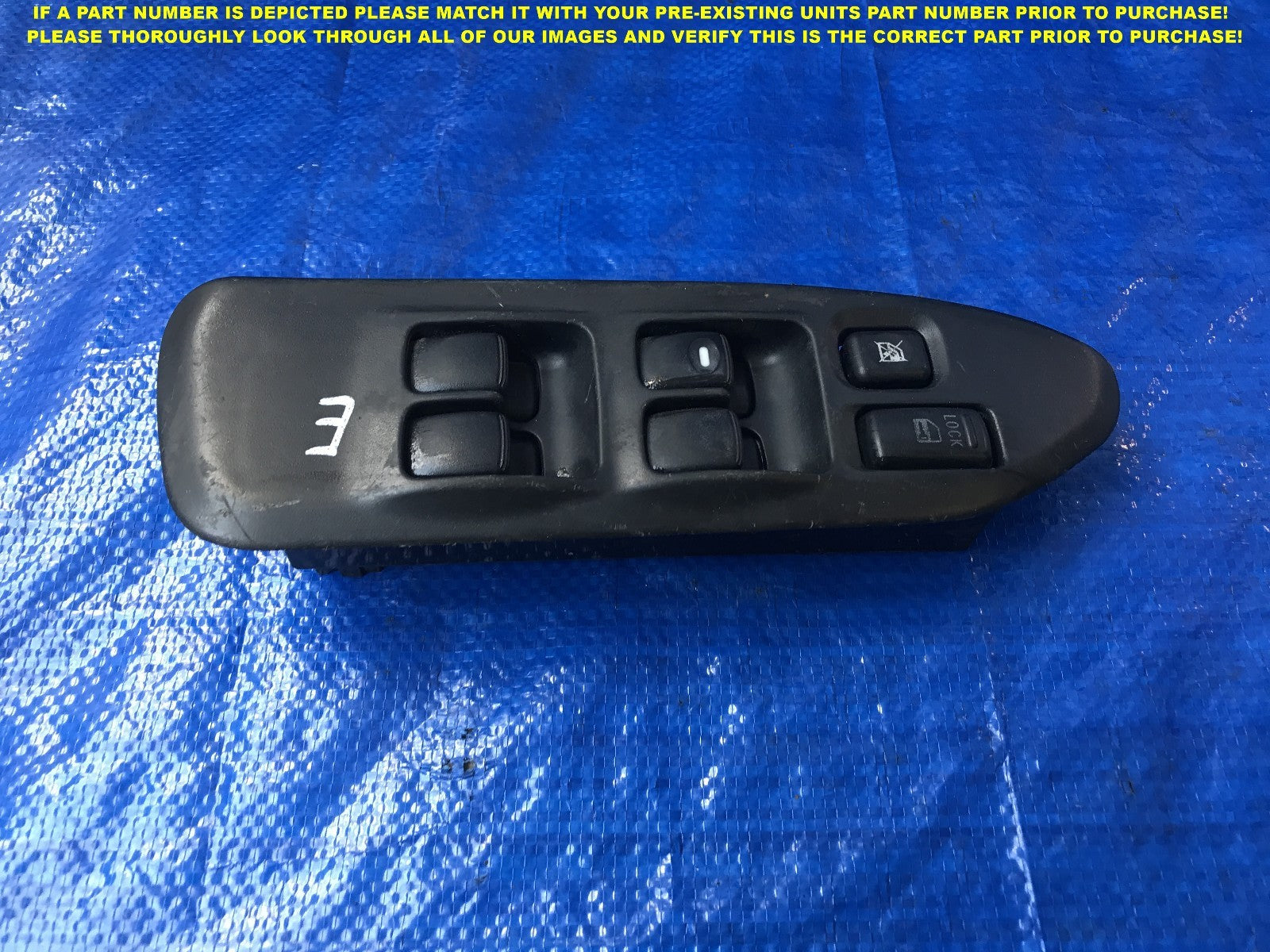 OEM 2003 2004 2005 MITSUBISHI LANCER EVOLUTION DRIVER LEFT MASTER WINDOW SWITCH 1