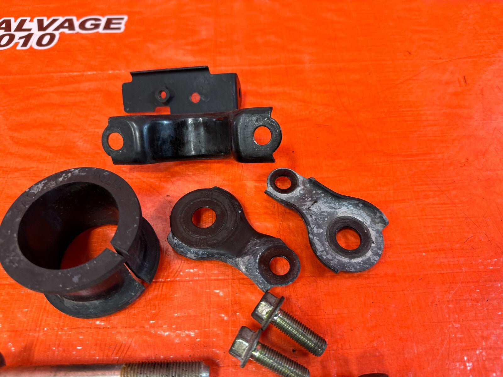 08 12 HONDA ACCORD 2.4L POWER STEERING RACK MOUNTING BRACKET BRACE   OEM #2515