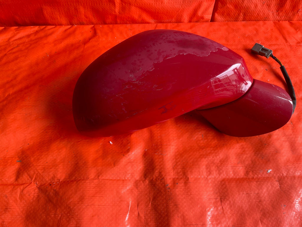 00 09 HONDA S2000   PASSENGER RIGHT SIDE VIEW MIRROR   RED FADED   3 PIN   OEM 7