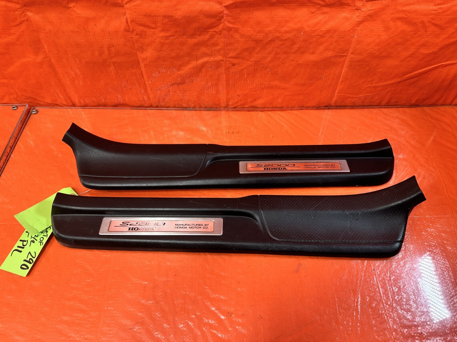 00 09 HONDA S2000   LEFT AND RIGHT FLOOR PILLARS SCUFF PLATE SET   OEM #2900