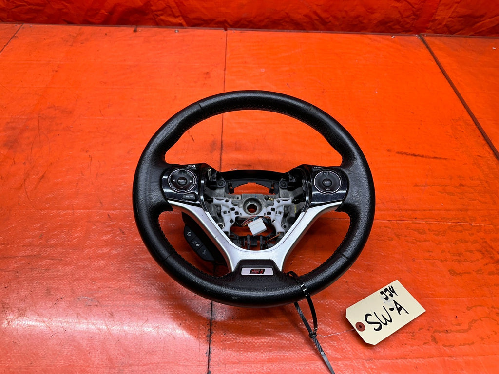 13 15 HONDA CIVIC SI 4D 2.4L LEATHER STEERING WHEEL W/ SWITCHES OEM #3340