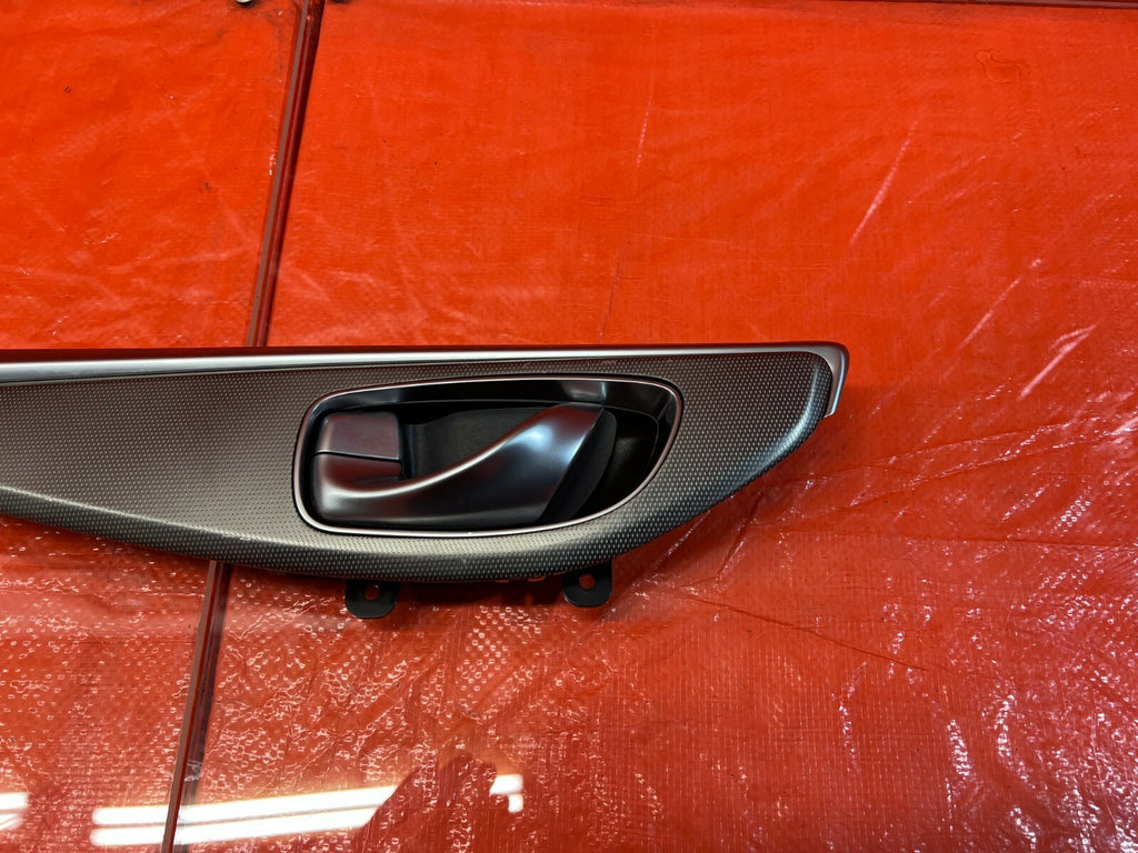 14 20 INFINITI Q50   DRIVER LEFT REAR DOOR PANEL TRIM INSERT W/ HANDLE   OEM #964