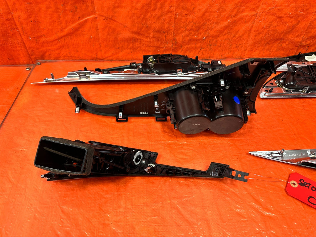 14 20 INFINITI Q50 WOOD GRAIN INTERIOR TRIM CUP HOLDERS DOOR PANEL AC VENTS OEM15