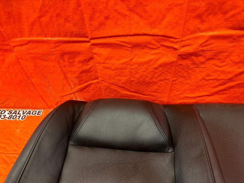 08 09 INFINITI G37 COUPE SPORT REAR UPPER SEAT BLACK LEATHER COVER SKIN OEM 24511
