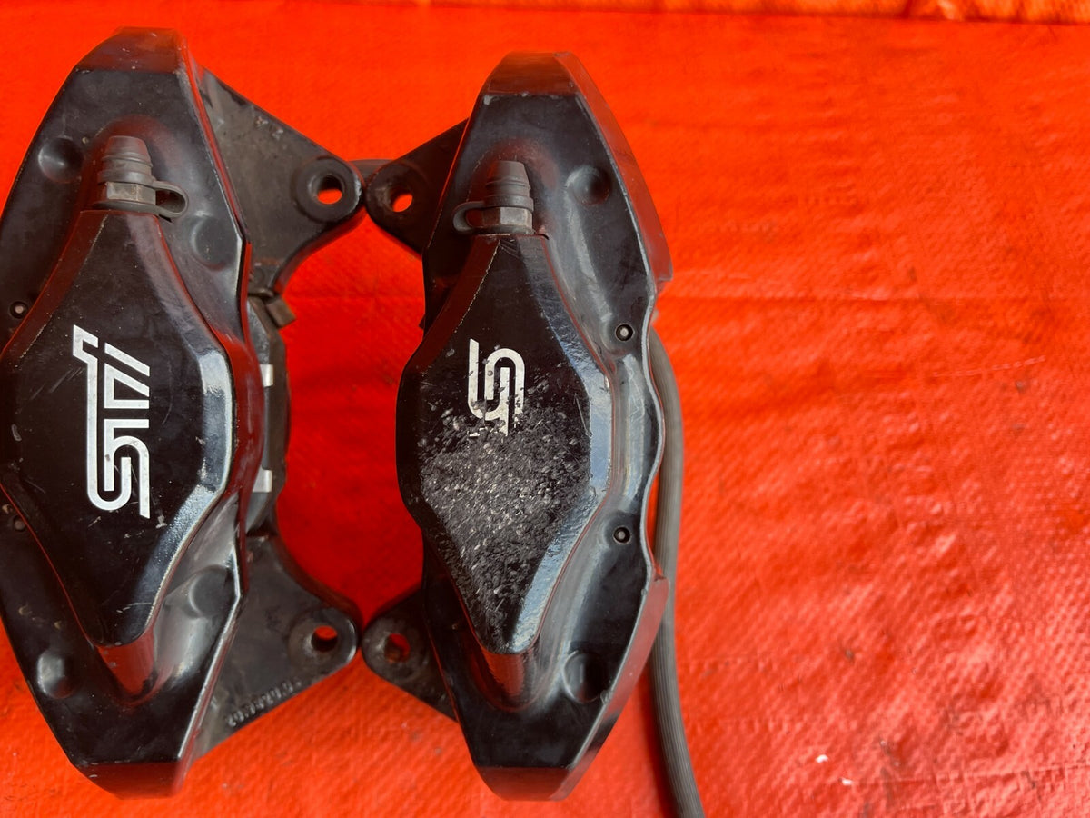 08-17 SUBARU WRX STi - REAR BRAKE CALIPER SET - CALIPERS LEFT RIGHT - OEM OE #744