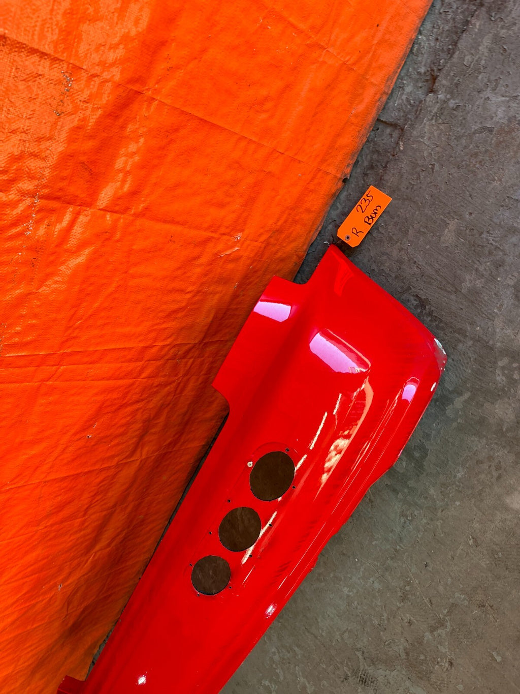 92 95 HONDA CIVIC HATCHBACK   REAR BUMPER COVER   CUT OUTS   FACOTRY OEM   #2352