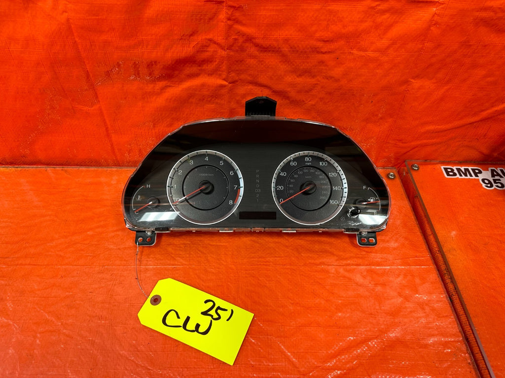 2010 10 HONDA ACCORD SEDAN EX   INSTRUMENT GAUGE CLUSTER SPEEDOMETER   238K #2510