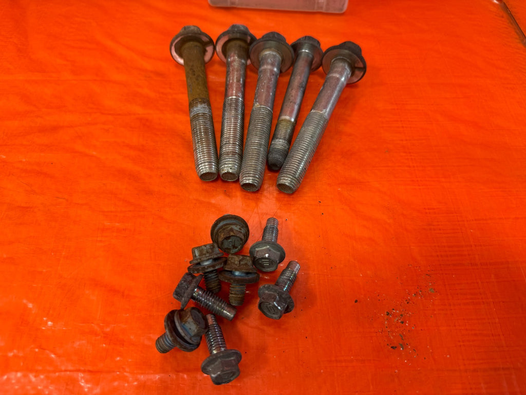 09 14 ACURA TSX   REAR SUBFRAME CROSSMEMBER CARRIER BOLTS   OEM FACTORY #3210