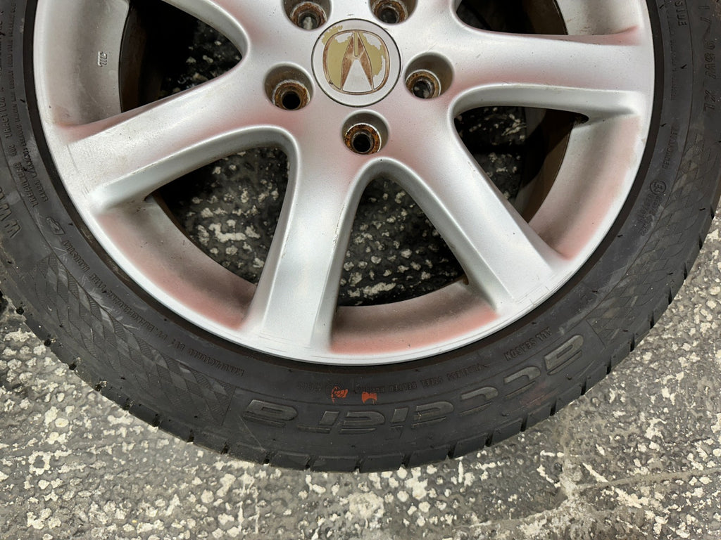 04 08 ACURA TSX 17 INCH WHEELS  W/ GOOD TIRES RIMS ALLOY OEM #33011