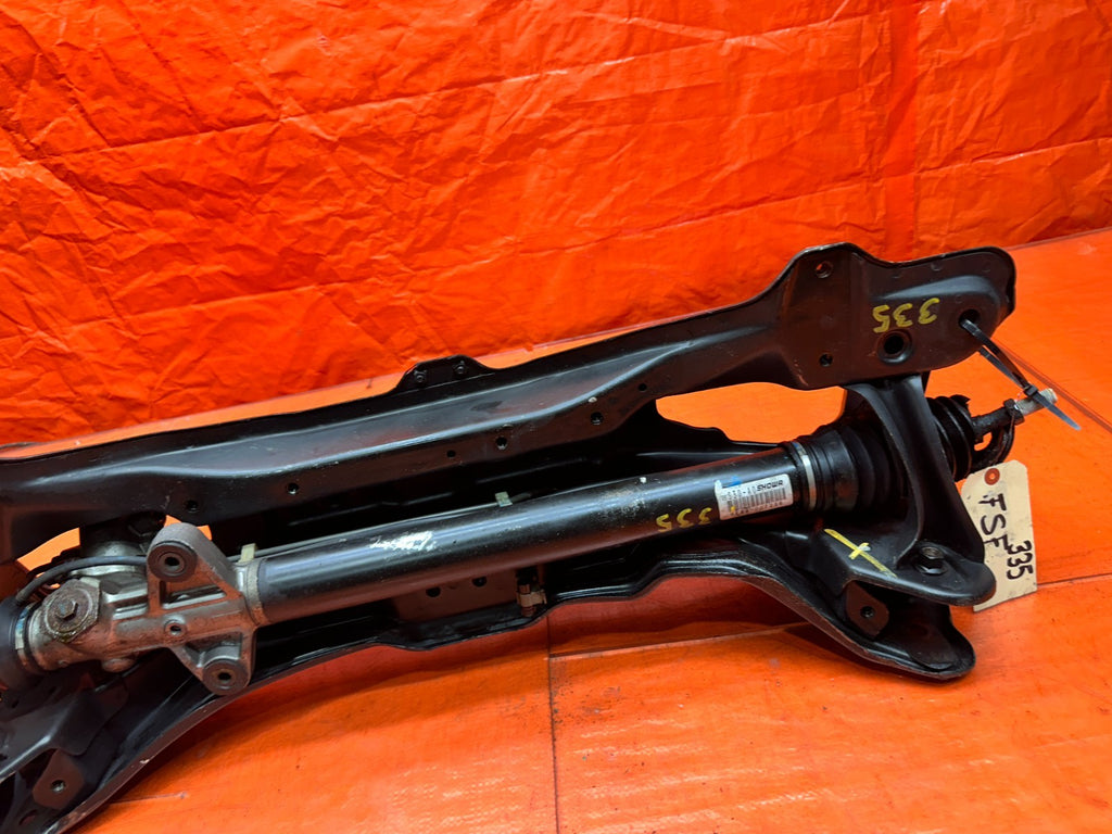 97 01 HONDA PRELUDE 2.2L FRONT SUBFRAME K MEMBER W/ POWER STEERING RACK OEM #33519