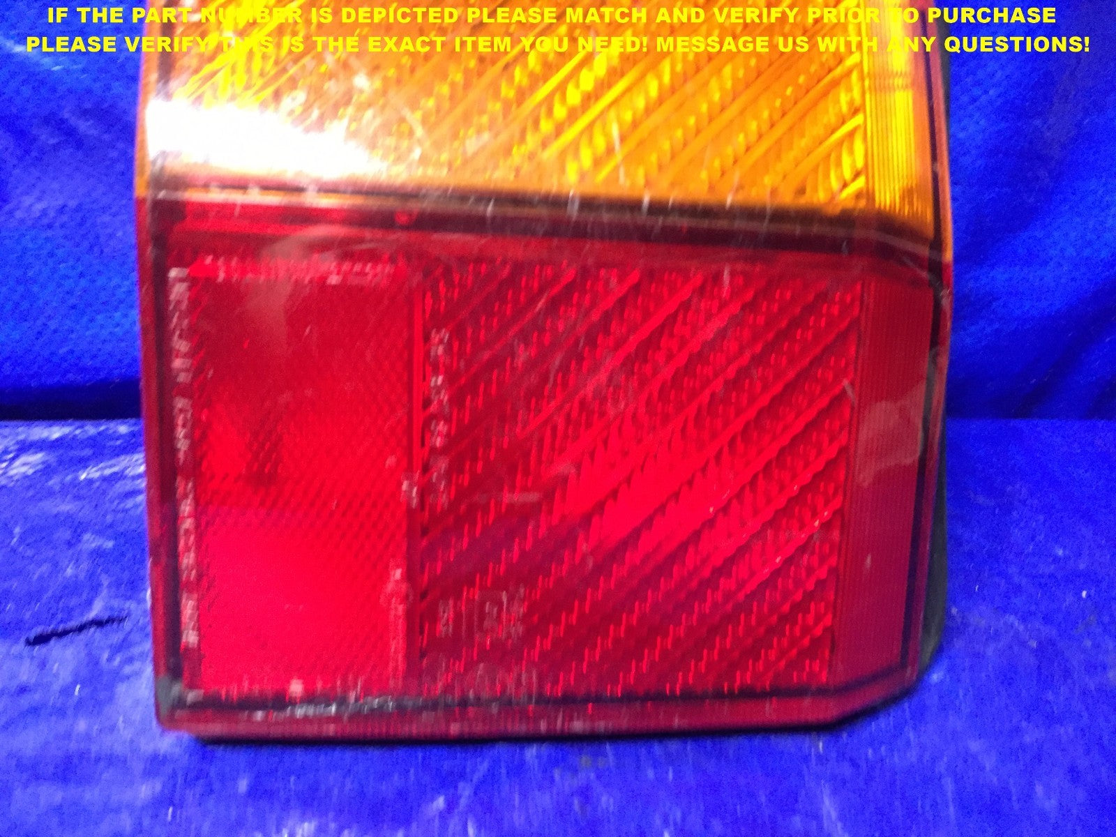 OEM 1987 NISSAN SENTRA GXE 4 DOOR HATCHBACK DRIVER LEFT TAIL LIGHT IMPERFECTION1