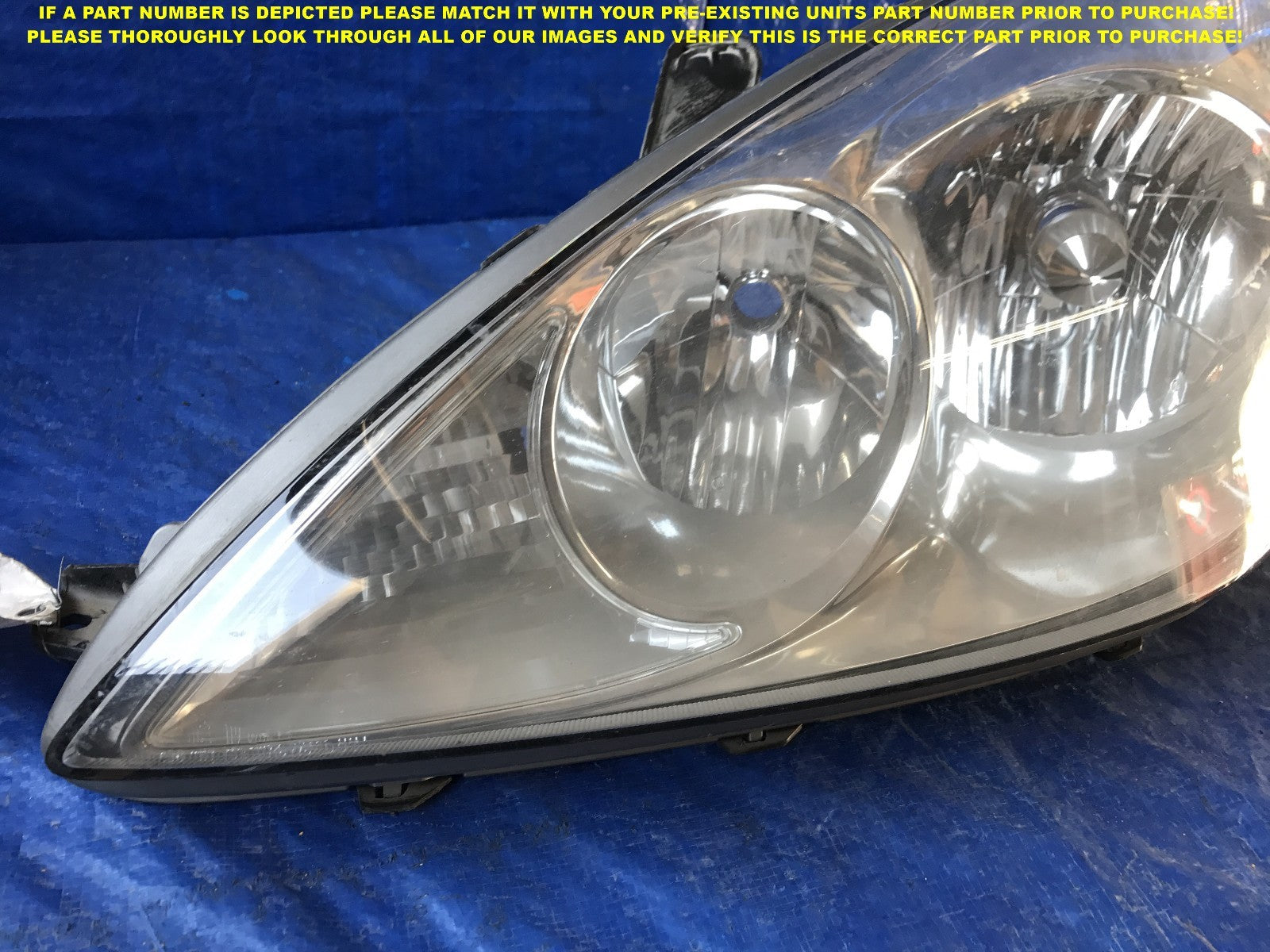 OEM 2005 2006 05 06 LEXUS ES330 HALOGEN MODEL DRIVER LEFT HEADLIGHT L LH 2