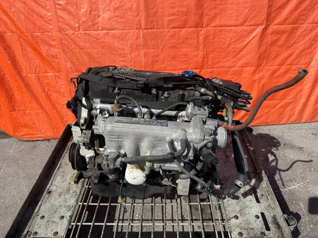 88 91 HONDA CIVIC SI   D16A6 D16A D16   ENGINE MOTOR LONG BLOCK   COMP TEST 18015