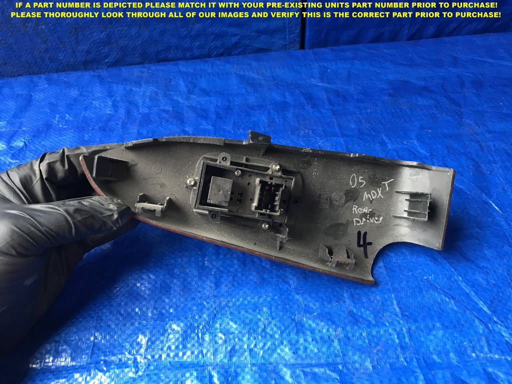 OEM 2004 2005 2006 ACURA MDX DRIVER LEFT REAR WINDOW SWITCH 3