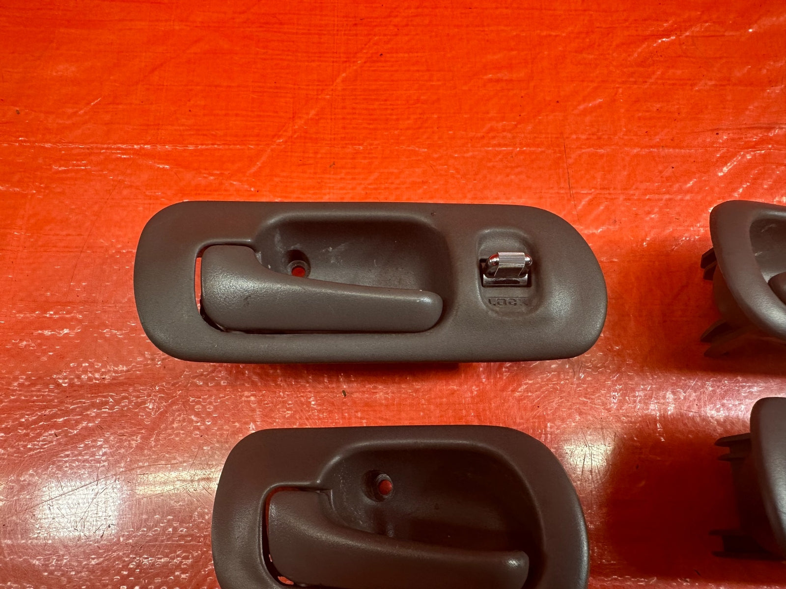 96 00 HONDA CIVIC SEDAN INTERIOR DOOR HANDLE SET LEFT RIGHT FRONT REAR GRAY OEM13