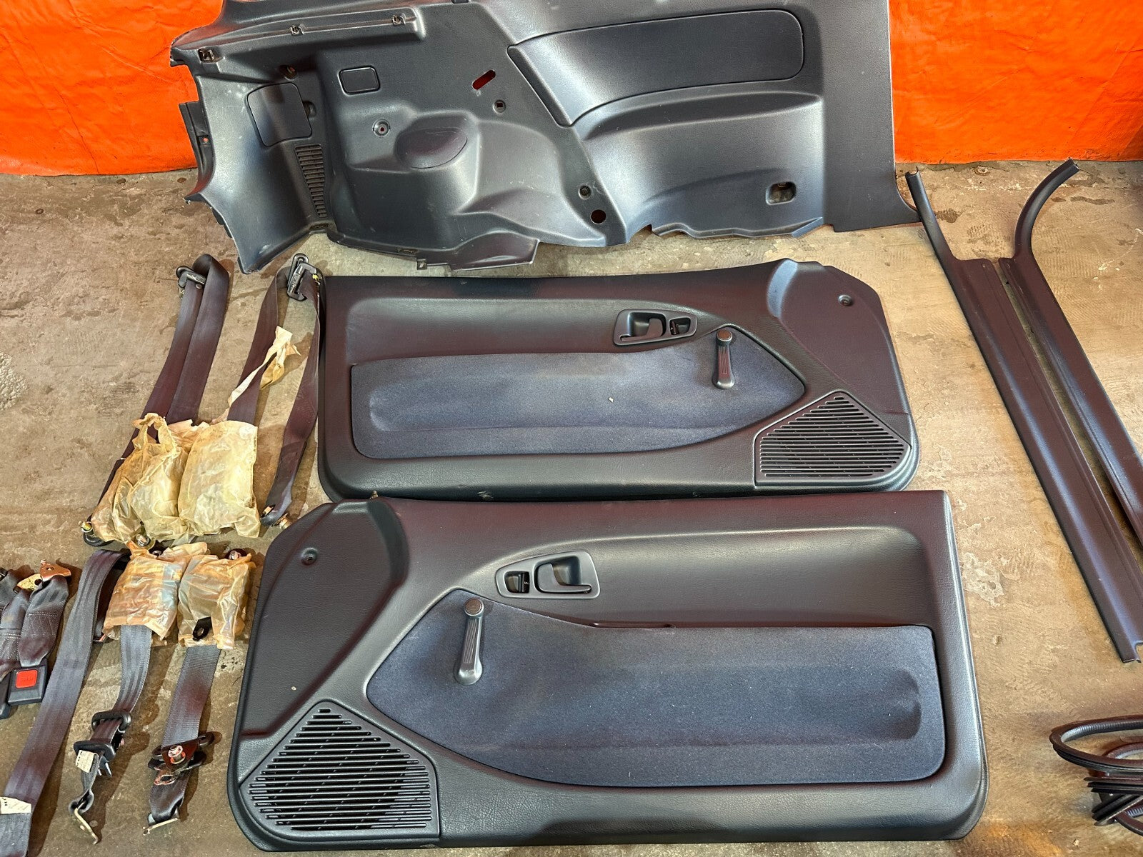 92 95 HONDA CIVIC HATCHBACK EG BLUE INTERIOR CONVERSION SEATS DOOR PANELS DASH19