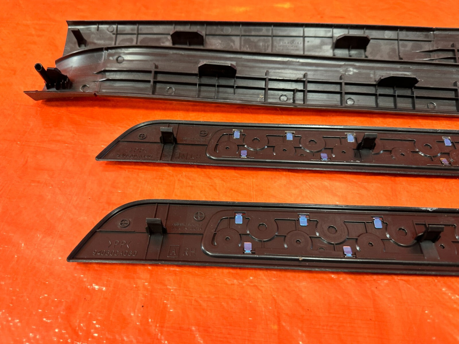 13 20 SUBARU BRZ   LEFT AND RIGHT FLOOR PILLARS SCUFF PLATE SET  OEM #2928
