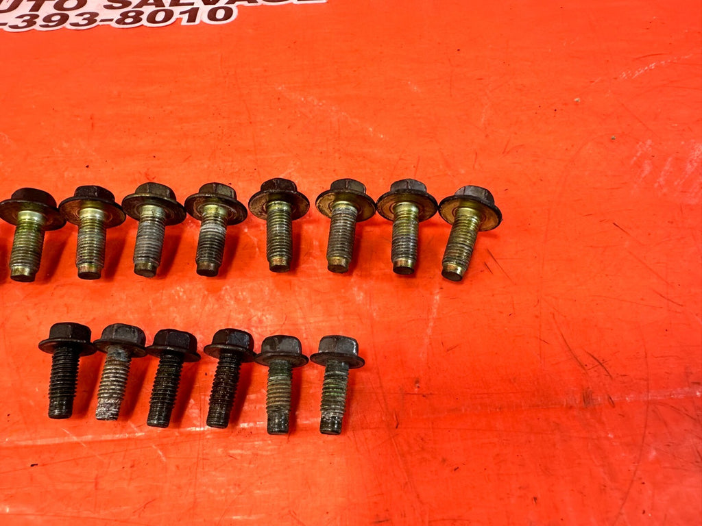 03 09 NISSAN 350Z   REAR SUBFRAME BRACE BRACKET BOLTS NUTS HARDWARE   OEM #2625