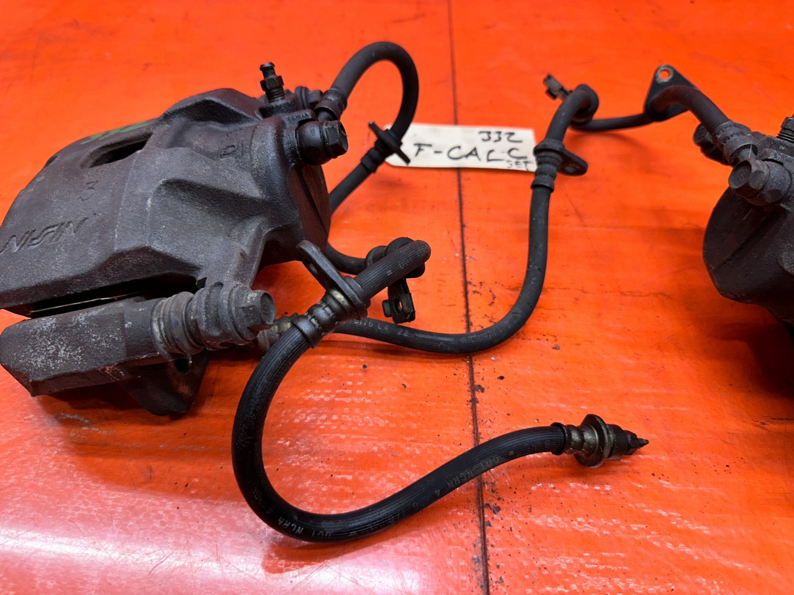 92 96 HONDA PRELUDE FRONT BRAKE CALIPERS PAIR LEFT RIGHT OEM #3327