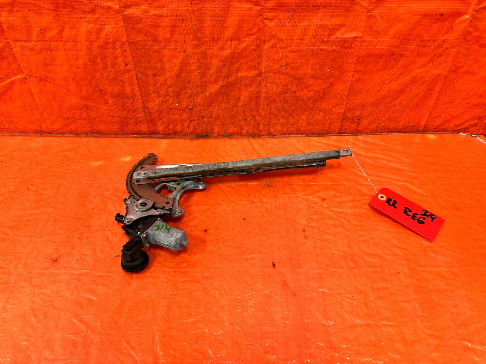 14 20 INFINITI Q50   PASSENGER RIGHT REAR WINDOW REGULATOR   OEM #3140